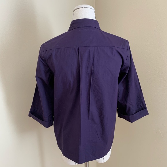 Closet Cleanout! Anthro Maeve Top Purple Pink Sequin Shirt Blouse - Picture 5 of 10